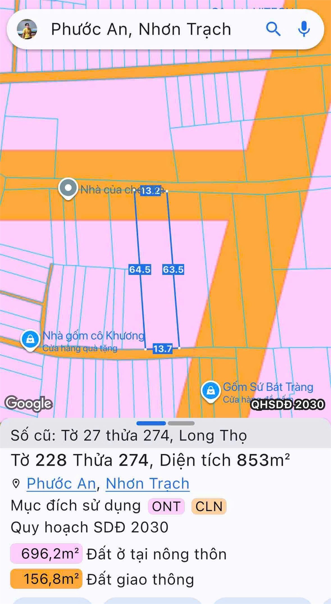 ĐẤT CHÍNH CHỦ  - GIÁ TỐT Cần Bán Tại Đường số 9, Xã Long Thọ, Huyện Nhơn Trạch, Đồng Nai 16006570