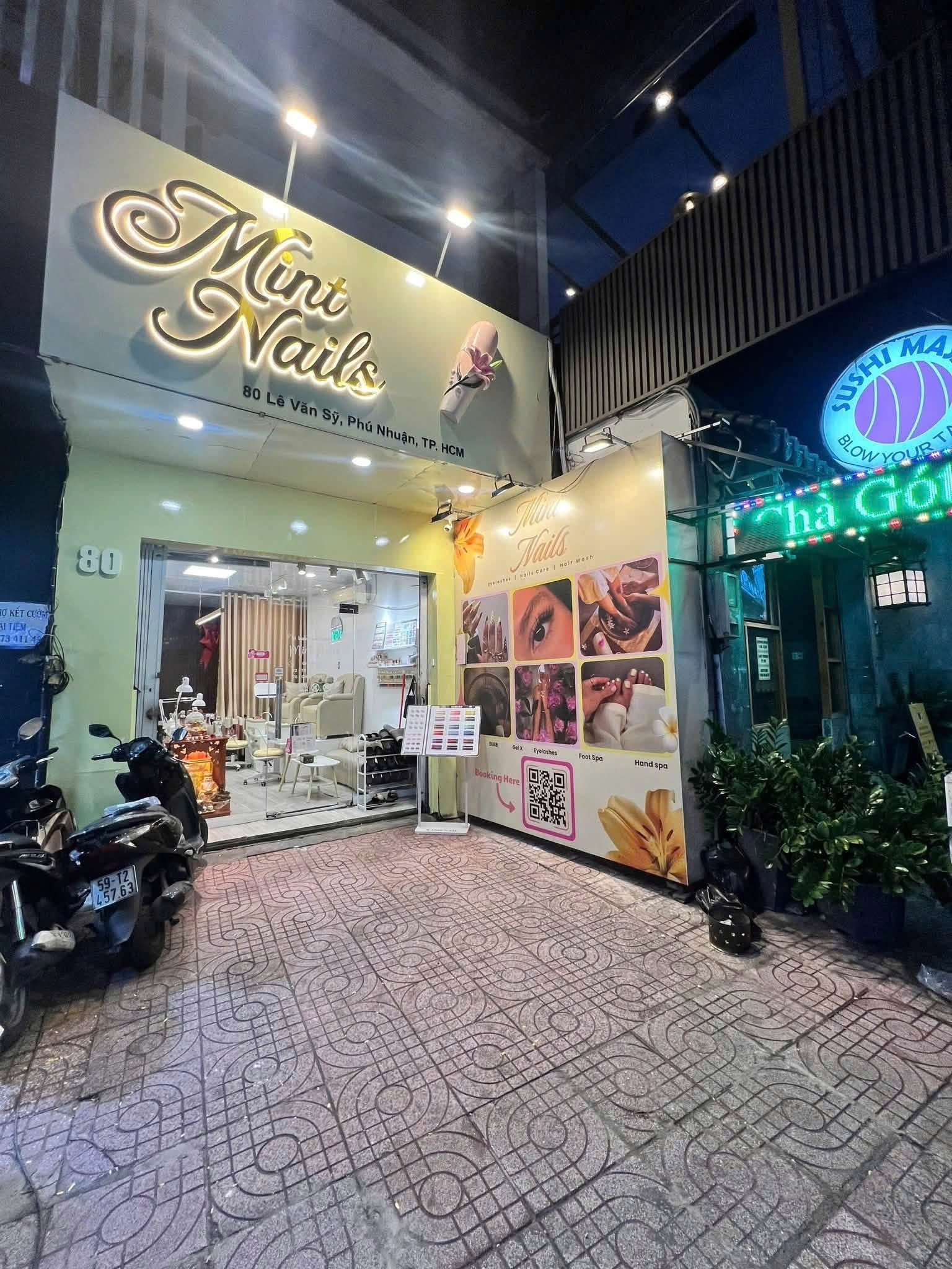 SANG NHƯỢNG MINT NAILS – MẶT TIỀN LÊ VĂN SỸ, PHÚ NHUẬN   Decor sạch đẹp, hiện đại – nhận tiệm làm 16006611