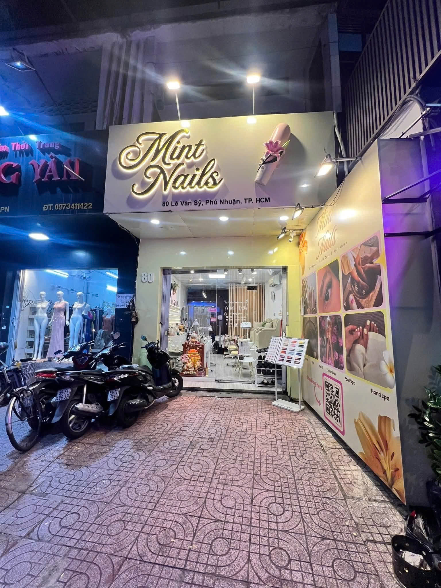 SANG NHƯỢNG MINT NAILS – MẶT TIỀN LÊ VĂN SỸ, PHÚ NHUẬN   Decor sạch đẹp, hiện đại – nhận tiệm làm 16006611