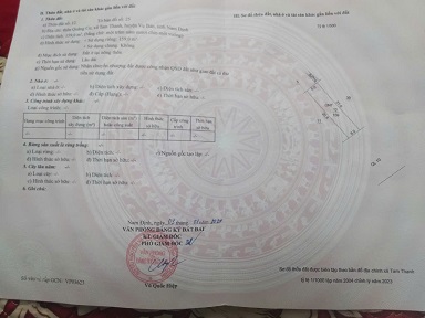 BÁN GẤP LÔ ĐẤT MẶT ĐƯỜNG QUỐC LỘ 10 – VỤ BẢN 
VỊ TRÍ VÀNG – ĐỐI DIỆN KCN THANH CÔI – KINH DOANH 16006753