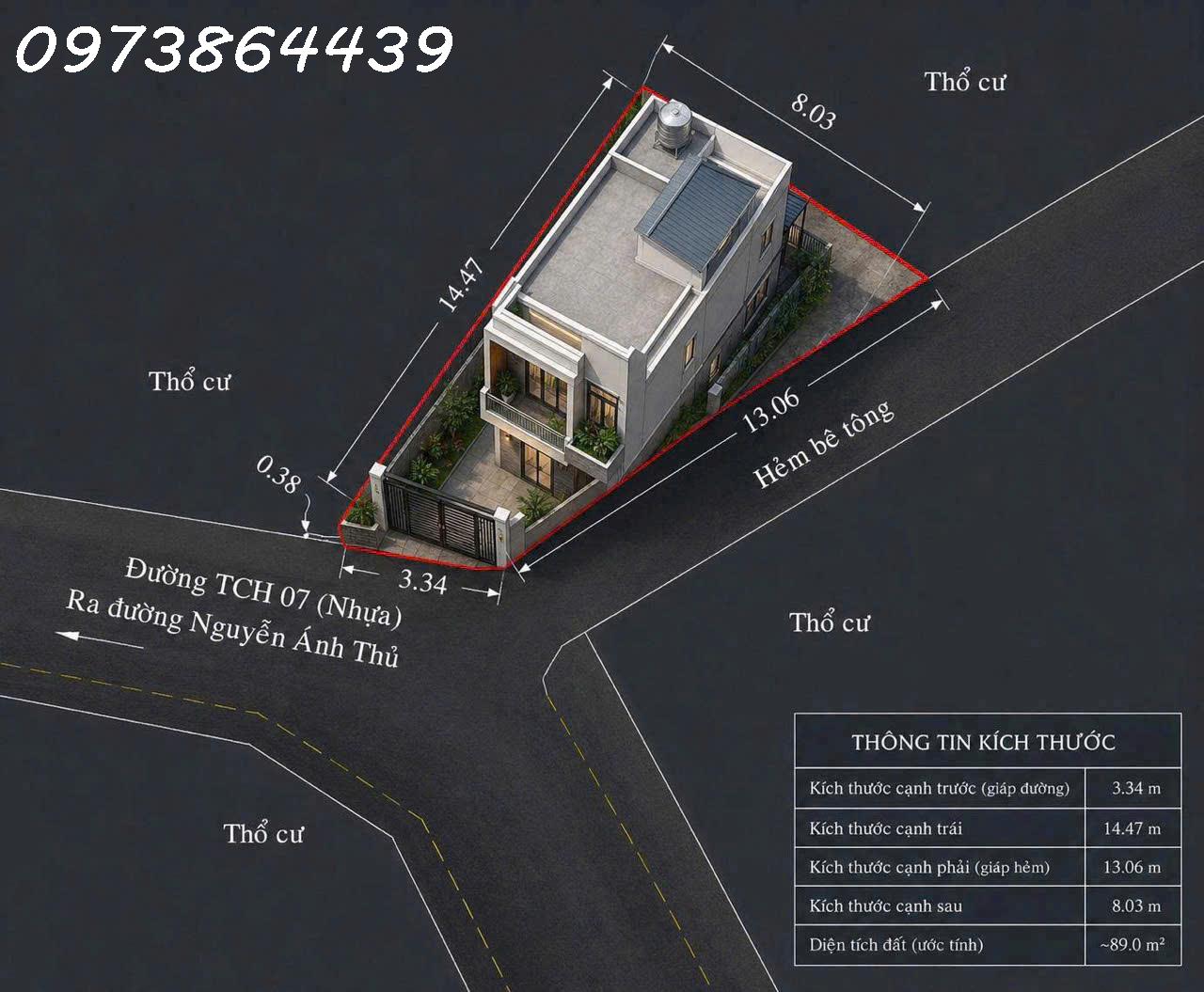 BÁN ĐẤT LÔ GÓC  MẶT TIỀN ĐƯỜNG  8 M – NỞ HẬU ĐẸP – 89M2 - TÂN CHÁNH HIỆP, Q.12 - GIÁ CHỈ 3,78 TỶ 16006890