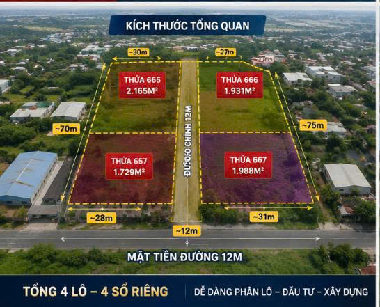 19,5 TR/M² – 7.500M² FULL THỔ CƯ, M T ĐƯỜNG 12M – VĨNH LỘC, BÌNH CHÁNH 16007125