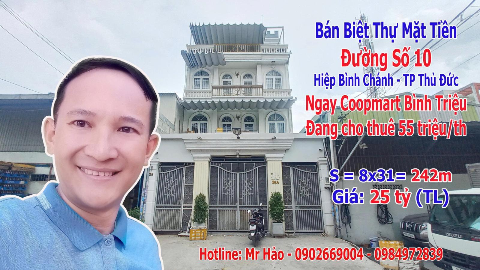 Bán Nhà Mặt Tiền Đường Số 10 phường Hiệp Bình Chánh Thành Phố Thủ Đức 16007515