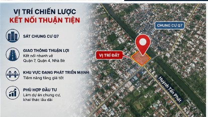 🔥 HUỲNH TẤN PHÁT – QUỸ ĐẤT 2.890M² LÀM DỰ ÁN – SÁT CHUNG CƯ Q7 – 140 TỶ 🔥 16007623