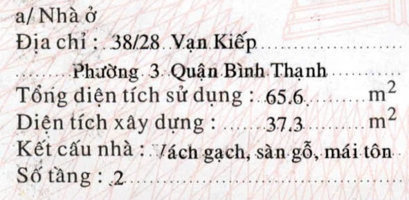 Nhà 2 tầng 5x8m, 38/28 Vạn Kiếp 5.1 tỷ 16007922
