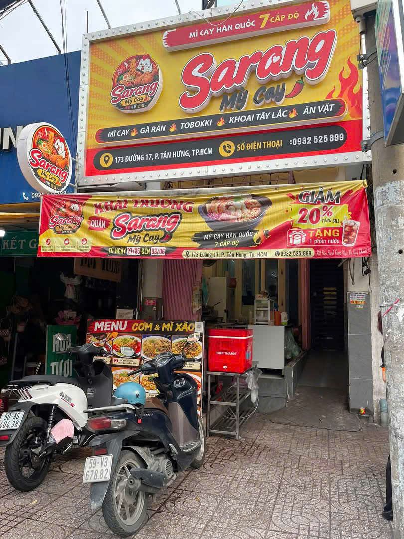 SANG QUÁN MÌ CAY ĐỐI DIỆN TRƯỜNG CẤP 3 , MB BAO ĐẸP, ĐƯỜNG RẤT ĐÔNG, Tel : 0706768078 ( chính chủ ) 16007967