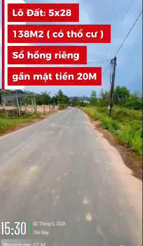 BÁN GẤP LÔ ĐẤT GÓC 2 MẶT TIỀN  TẠI MADAGUOI, ĐẠ HUOAI, LÂM ĐỒNG 16008019