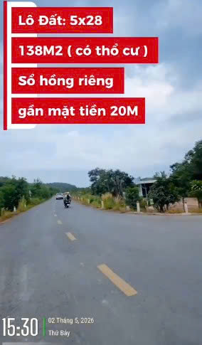BÁN GẤP LÔ ĐẤT GÓC 2 MẶT TIỀN  TẠI MADAGUOI, ĐẠ HUOAI, LÂM ĐỒNG 16008019