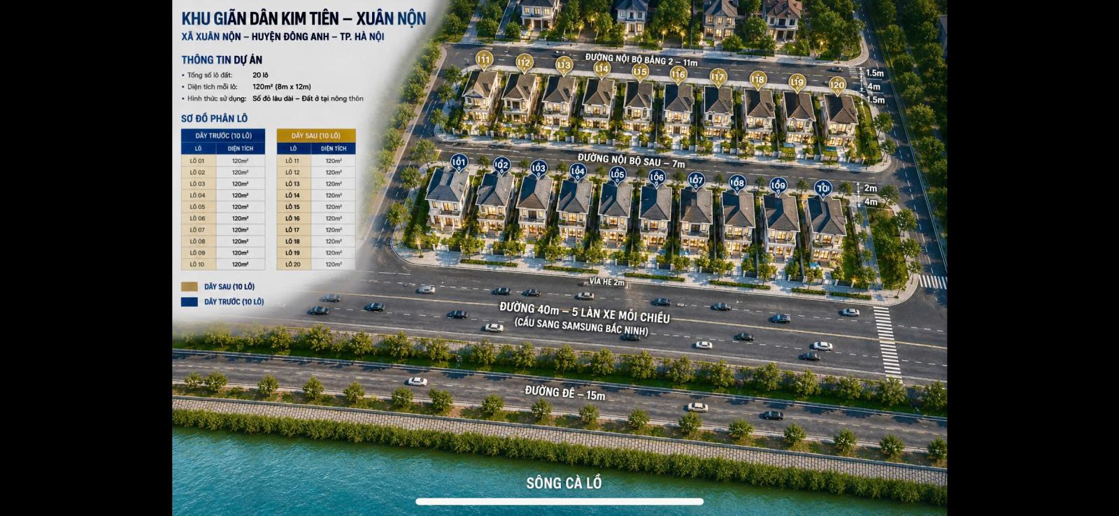 BÁN 120m2 ĐẤT GIÃN DÂN KIM TIÊN – XUÂN NỘN, ĐÔNG ANH 16008173