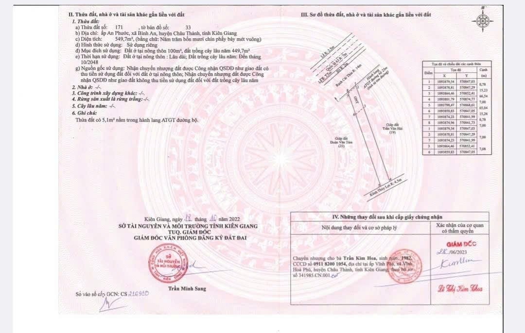 ( CẦN BÁN ) DÃY NHÀ TRỌ ĐANG KINH DOANH Tại Ấp An Phước, Xã Bình An - Châu Thành, Kiên Giang 16008323