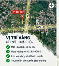 2.232M² ĐẤT MẶT TIỀN HL2- CỦ CHI – NGANG 17M – 400M² THỔ CƯ – GIÁ 26 TỶ 16008358