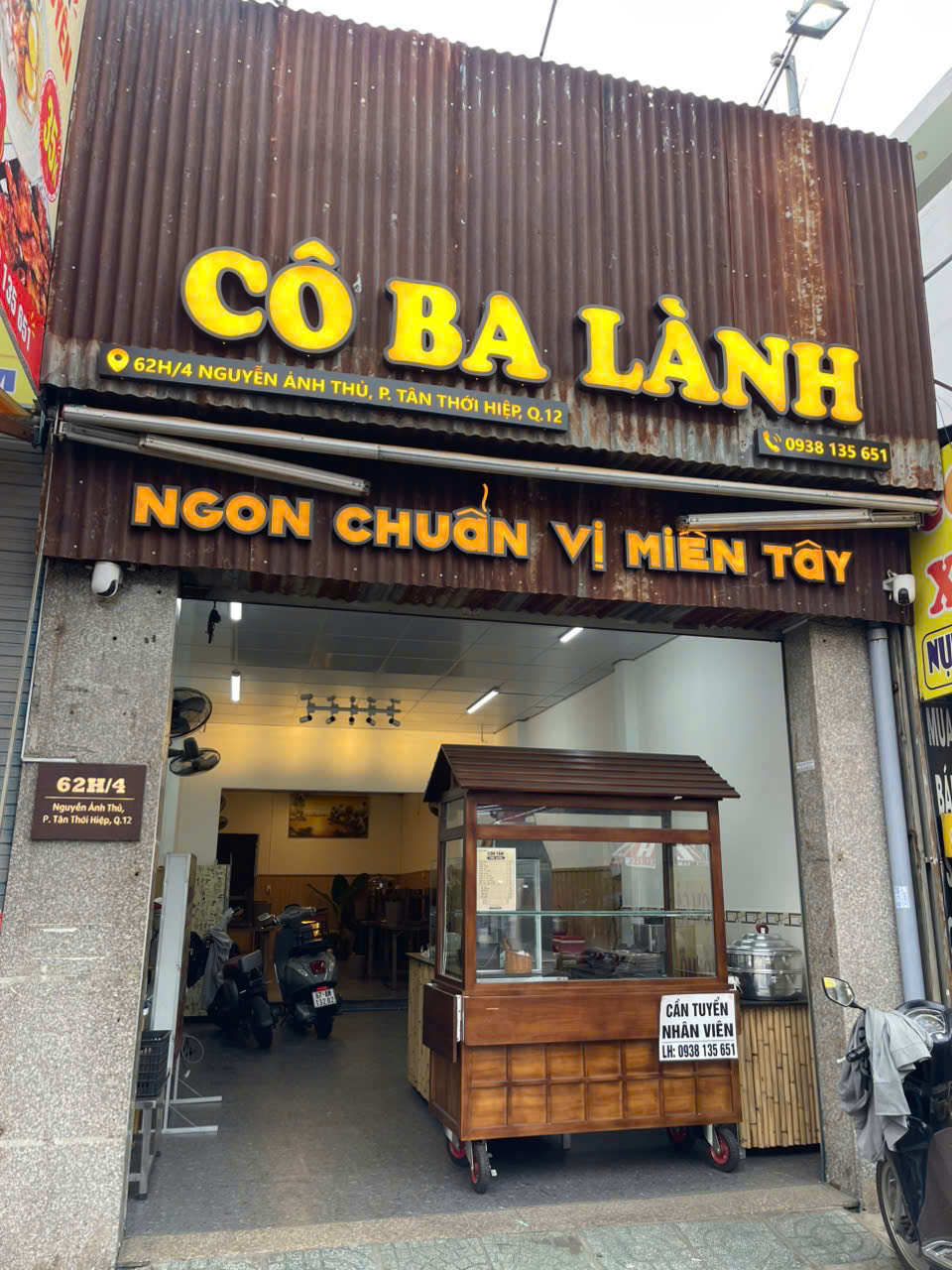 SANG RẺ QUÁN CÀRI - CƠM, ĐẸP LẮM CHỈ 98tr , NGAY MT ĐƯỜNG LỚN NGUYỄN ẢNH THỦ SẦM UẤT , MB thuê: 14 16008429