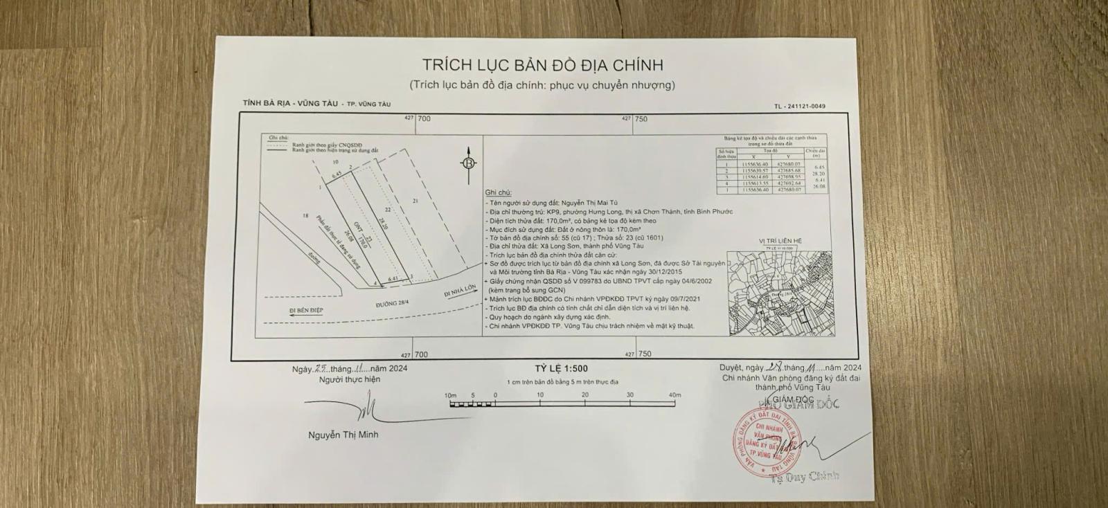 SỞ HỮU NGAY LÔ ĐẤT ĐẸP - GIÁ TỐT - Vị Trí Đắc Địa Tại : Thôn 4 - Xã Long Sơn - Thành Phố Vũng Tàu - 16008752