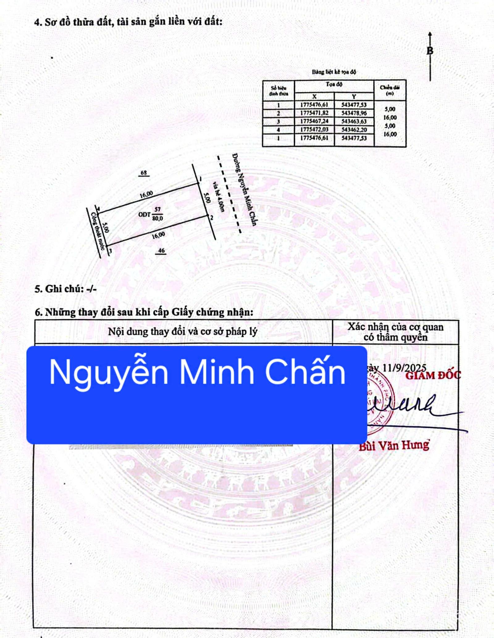 Đất đường 7,5m Nguyễn  Minh Chấn - Gần ĐH Duy Tân 16009108