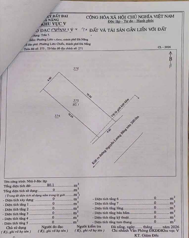 Bán cặp đất mặt tiền kiệt 82 NGUYỄN LƯƠNG BẰNG thông ra đường HOÀNG THỊ LOAN 16009128