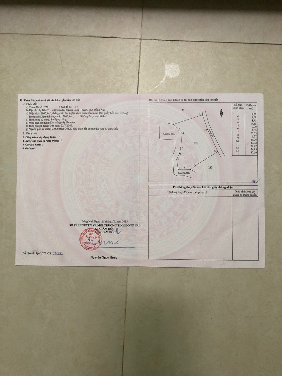 CHÍNH CHỦ CẦN BÁN MIẾNG ĐẤT GẦN SÂN BAY LONG THÀNH – HUYỆN LONG THÀNH, ĐỒNG NAI 16009163