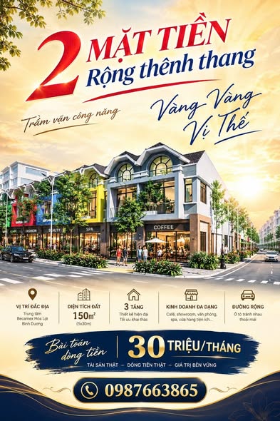 Dự án NHÀ PHỐ 2 MẶT TIỀN FIESTA CENTRAL BÌNG DƯƠNG TÀI SẢN ĐẦU TƯ GIA TĂNG TÀI SÀN 0987663865 16009298