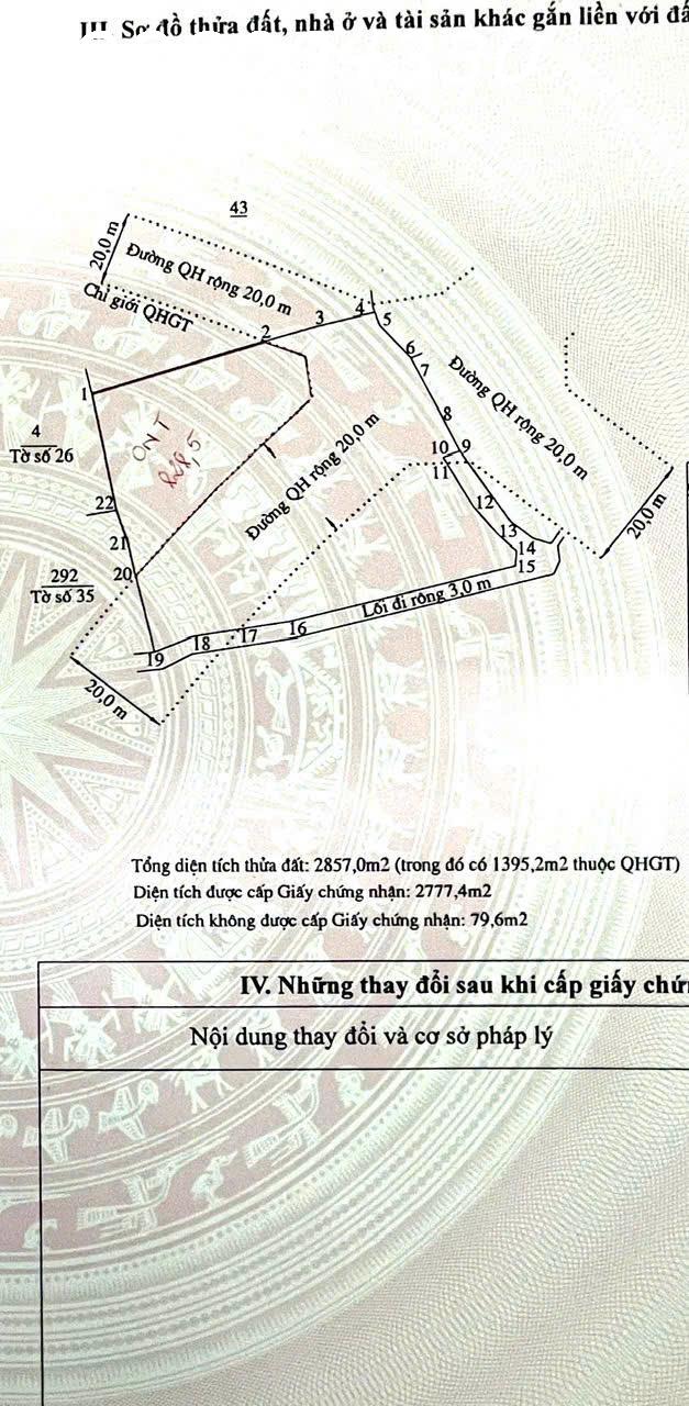 Bán lô đất siêu đẹp gần Võ Nguyên Giáp, Tây Nha Trang, Khánh Hòa, DT 2.777m2, giá đầu tư 16009299