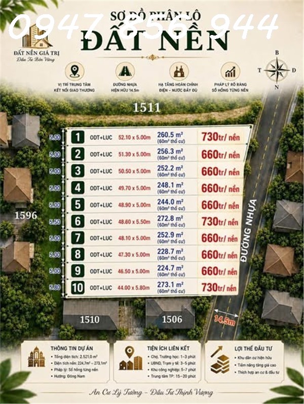 ĐẤT NỀN KHU DÂN CƯ CAO CẤP TẠI GÒ DẦU - TÂY NINH GIÁ F0 CHO ĐẦU TƯ CHỈ 660TR/1 NỀN 16010025