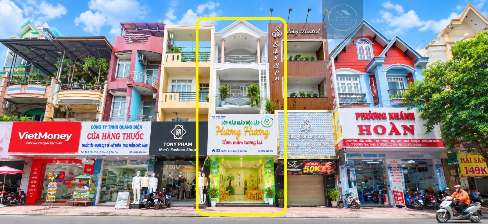Cho thuê nhà Mặt Tiền Gò Dầu 80m², 4TẦNG, 29Triệu-KHU THƯƠNG HIỆU,DỊCH VỤ 16010144