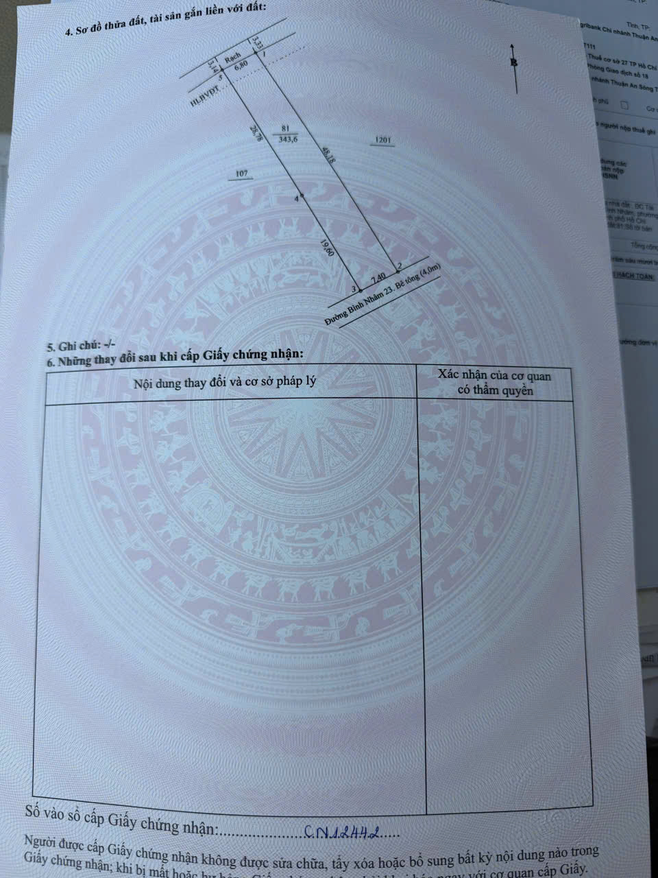 Bán Đất Đường Bình Nhâm 23, Lái Thiêu, TP.HCM - Bình Dương Cũ 16010221