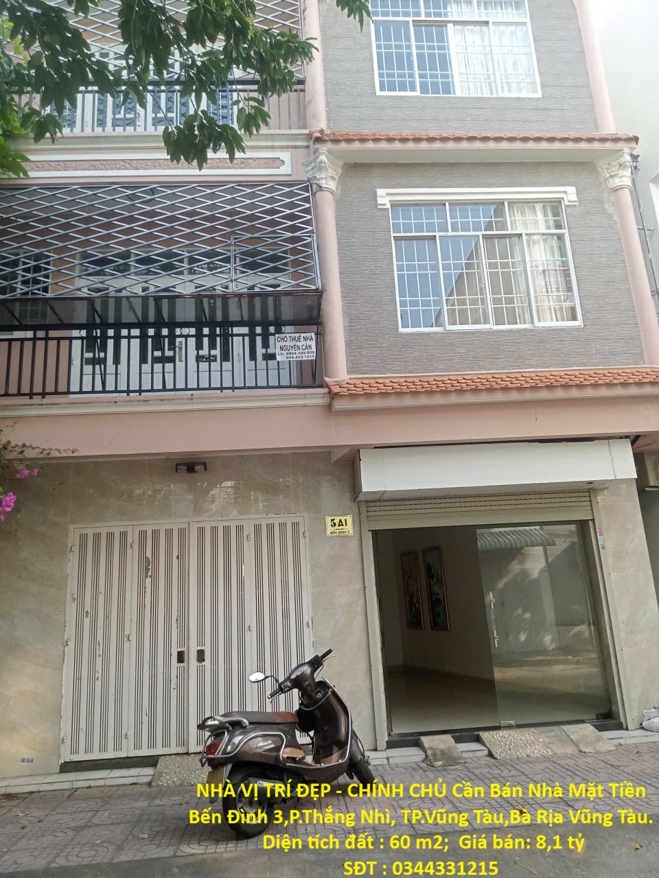 NHÀ VỊ TRÍ ĐẸP - CHÍNH CHỦ Cần Bán Nhà Mặt Tiền Bến Đình 3,P.Thắng Nhì, TP.Vũng Tàu,Bà Rịa Vũng Tàu. 16010222