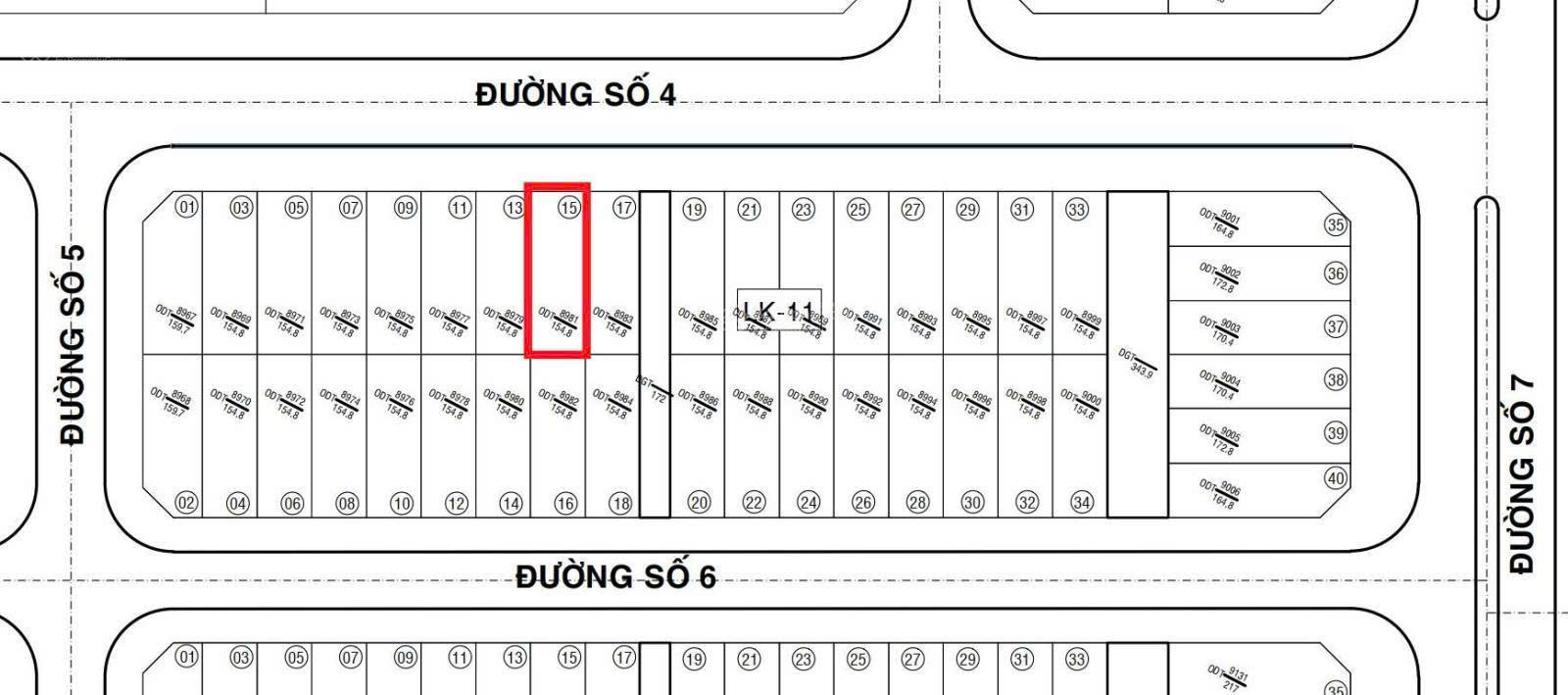 Bán đất nền biệt thự Green City Tân An Long An; 154,8m2, RXD 7.2x21.5 16010419