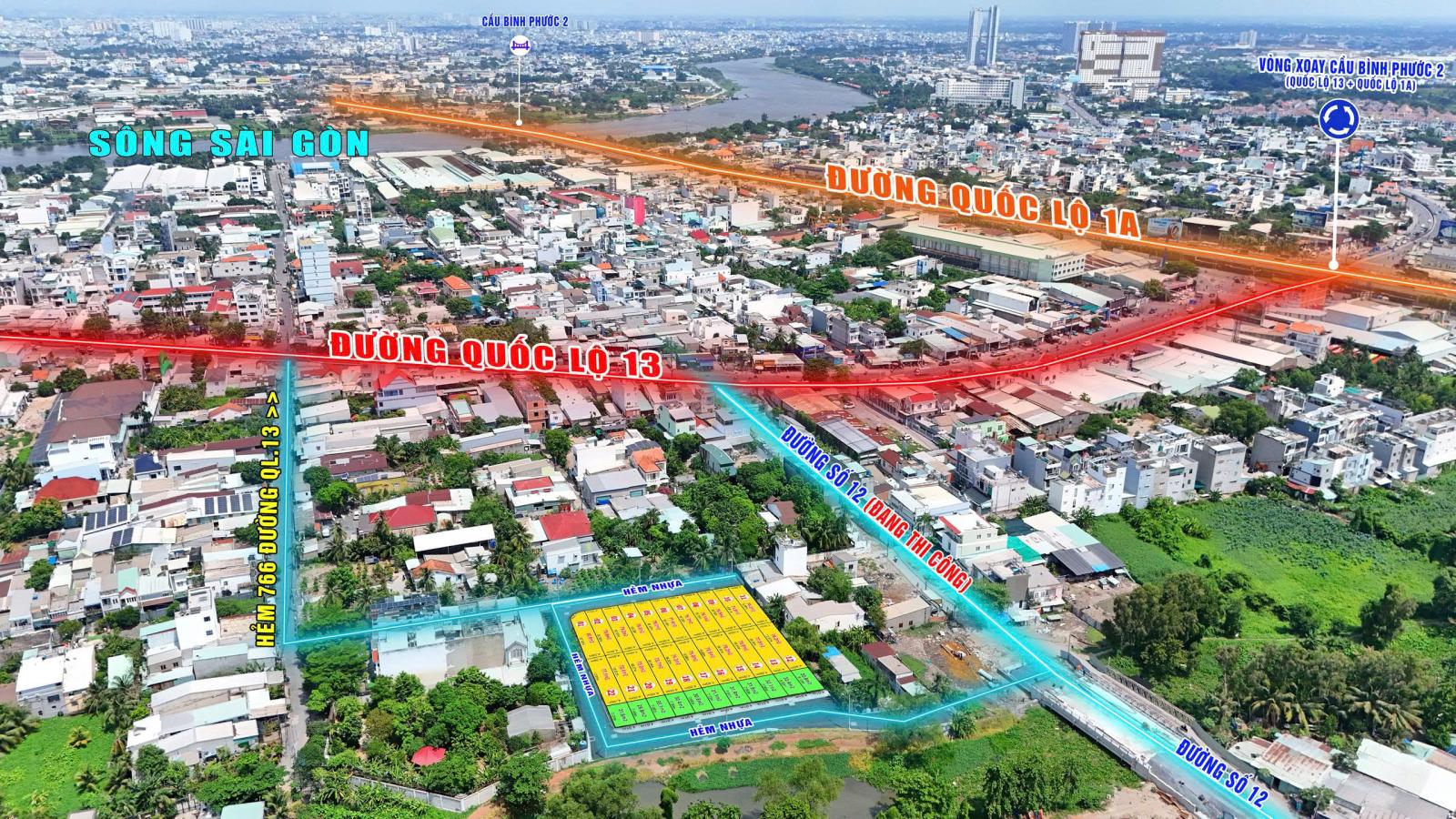 Mở Bán 22 Nền Đất Sổ Hồng Riêng – Hẻm 766 Quốc Lộ 13, Hiệp Bình Phước, TP Thủ Đức 16010467