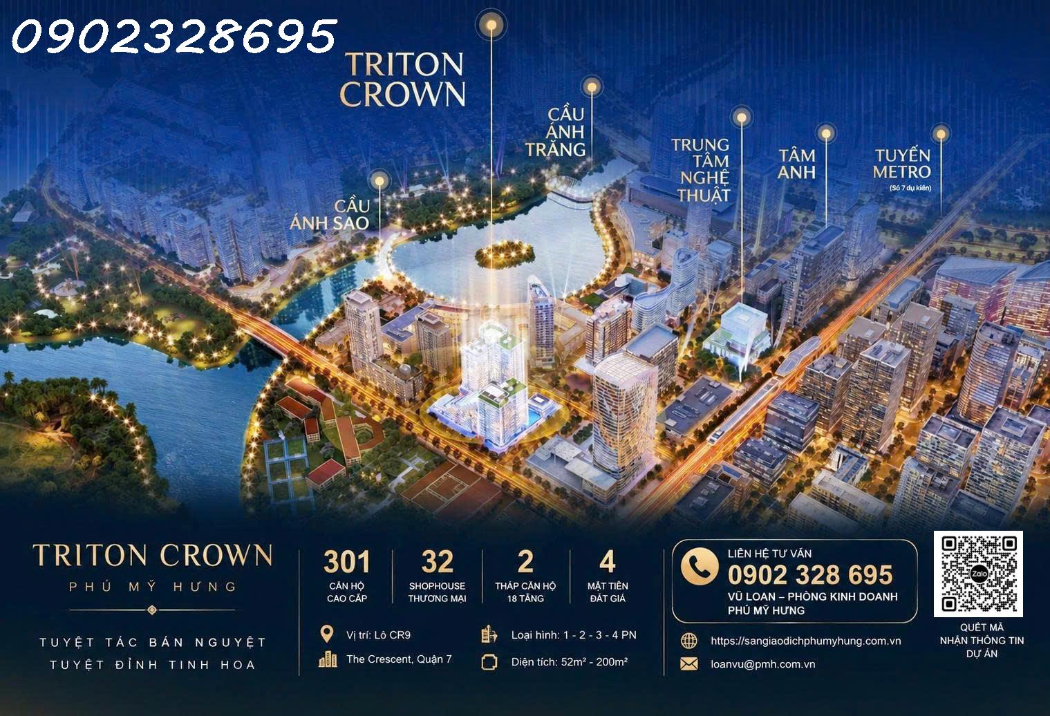 Sở Hữu 1 Trong 301 Căn Hộ Triton Crown Phú Mỹ Hưng – Vị Trí Vàng 4 Mặt Tiền Quận 7 16010543