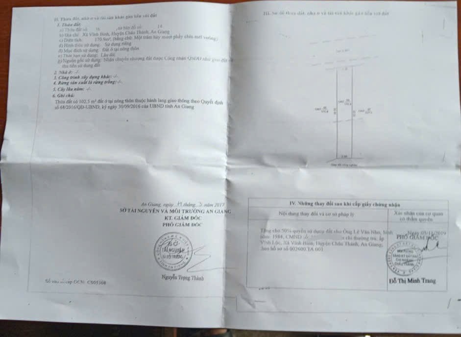 CHÍNH CHỦ BÁN NHÀ MẶT TIỀN TỈNH LỘ 941 – THUẬN TIỆN KINH DOANH BUÔN BÁN- Vĩnh Bình, An Giang 16010549