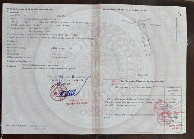 CẦN BÁN NHÀ MẶT TIỀN ĐƯỜNG CÓ VỊ TRÍ ĐẸP TẠI HÀ KHÊ – TỔ 2 - P. KIM LONG – TP. HUẾ 16010648