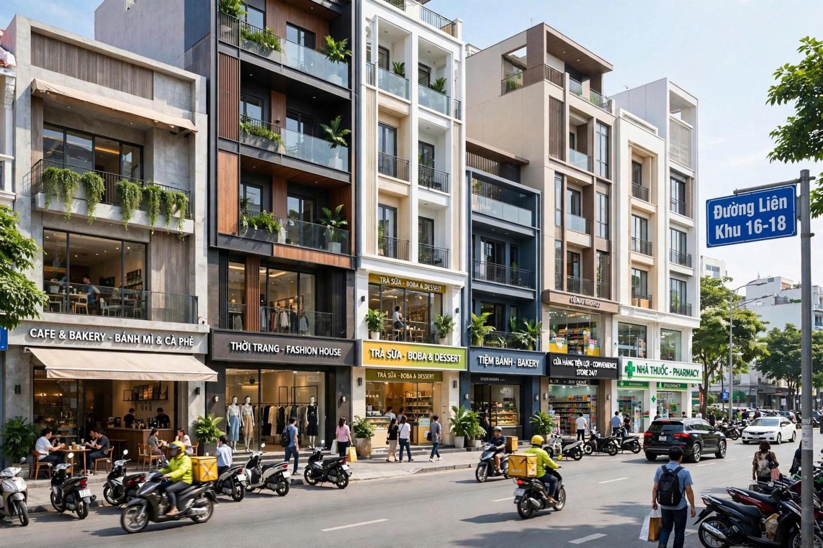 [ MẶT TIỀN ĐƯỜNG 16M ] NGỘP BANK - Bán Nhà Mặt Tiền Liên Khu 16-18 Bình Tân 145.8m² Nở Hậu 8m Giá 16010781