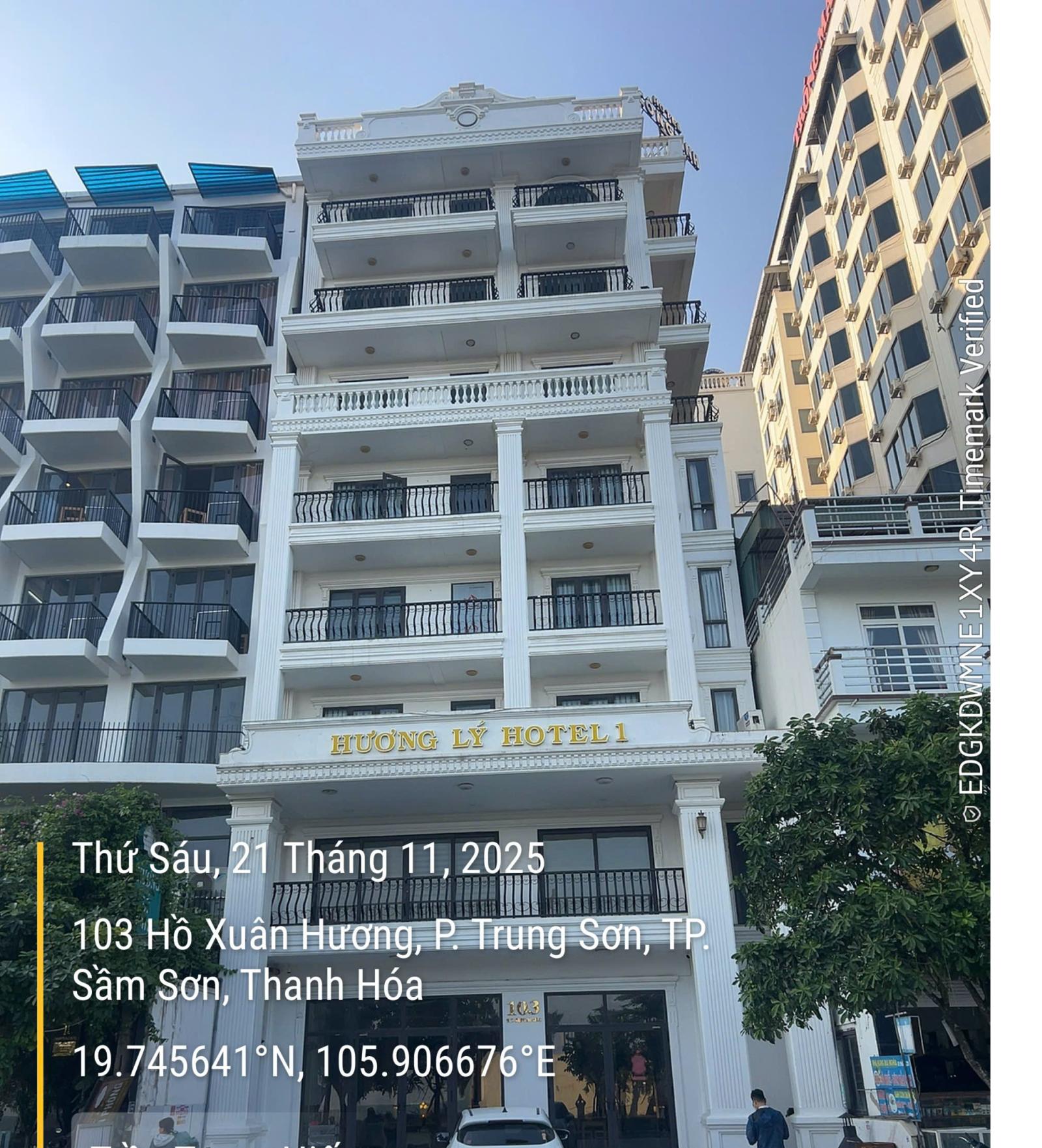 Chuyển nhượng Khách sạn Hương Lý, số 103 mặt đường Hồ Xuân Hương, Sầm Sơn, Thanh Hóa. (Mặt biển) 16010840