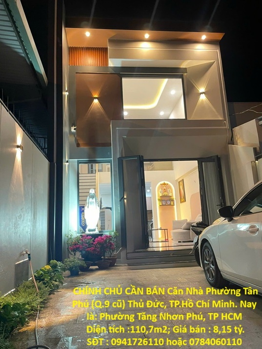 NHÀ VỊ TRÍ ĐẸP - CHÍNH CHỦ CẦN BÁN Căn Nhà Phường Tân Phú (Q.9 cũ)Thành phố Thủ Đức, TP.Hồ Chí Minh. 16010850