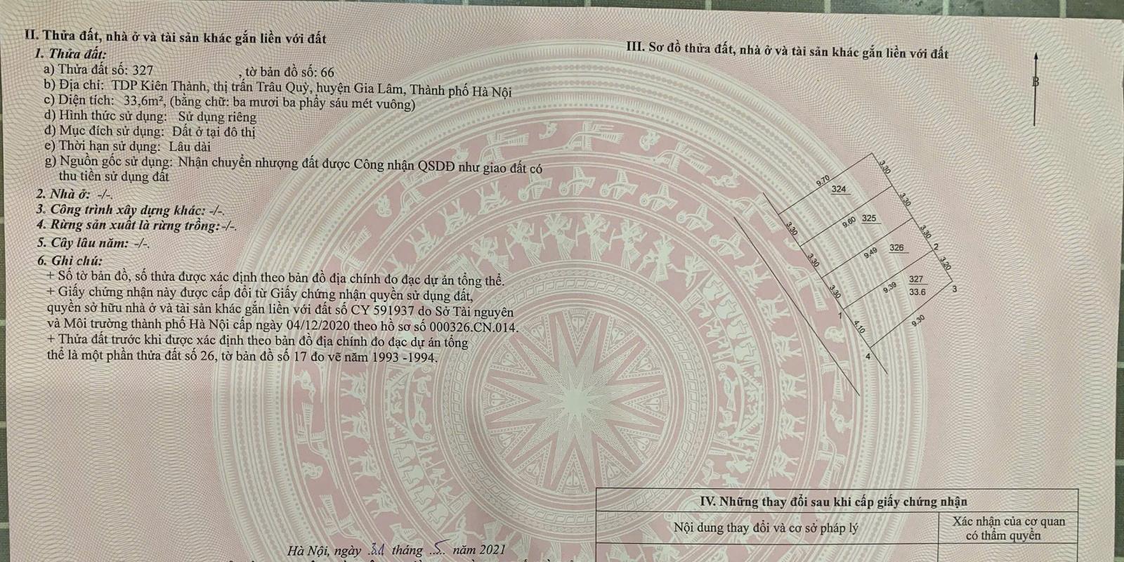 BÁN NHÀ 4 TẦNG 1 TUM – KIÊN THÀNH, GIA LÂM  GẦN LÝ THÁNH TÔNG  GIÁ 6,4 TỶ 16010867