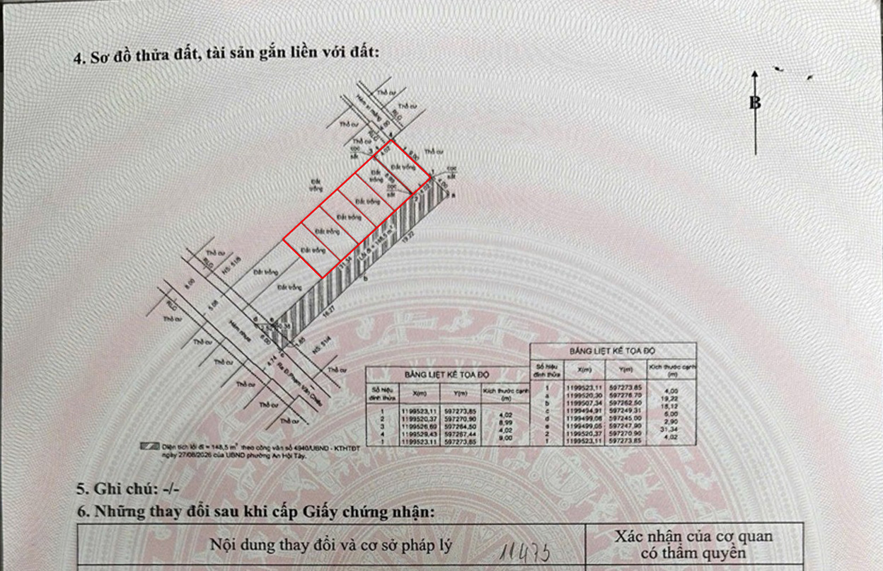 [D2985] 6 LÔ ĐẤT vuông vức gần PHẠM VĂN CHIÊU GO VẤP - GIÁ 4.x TỶ 16010874