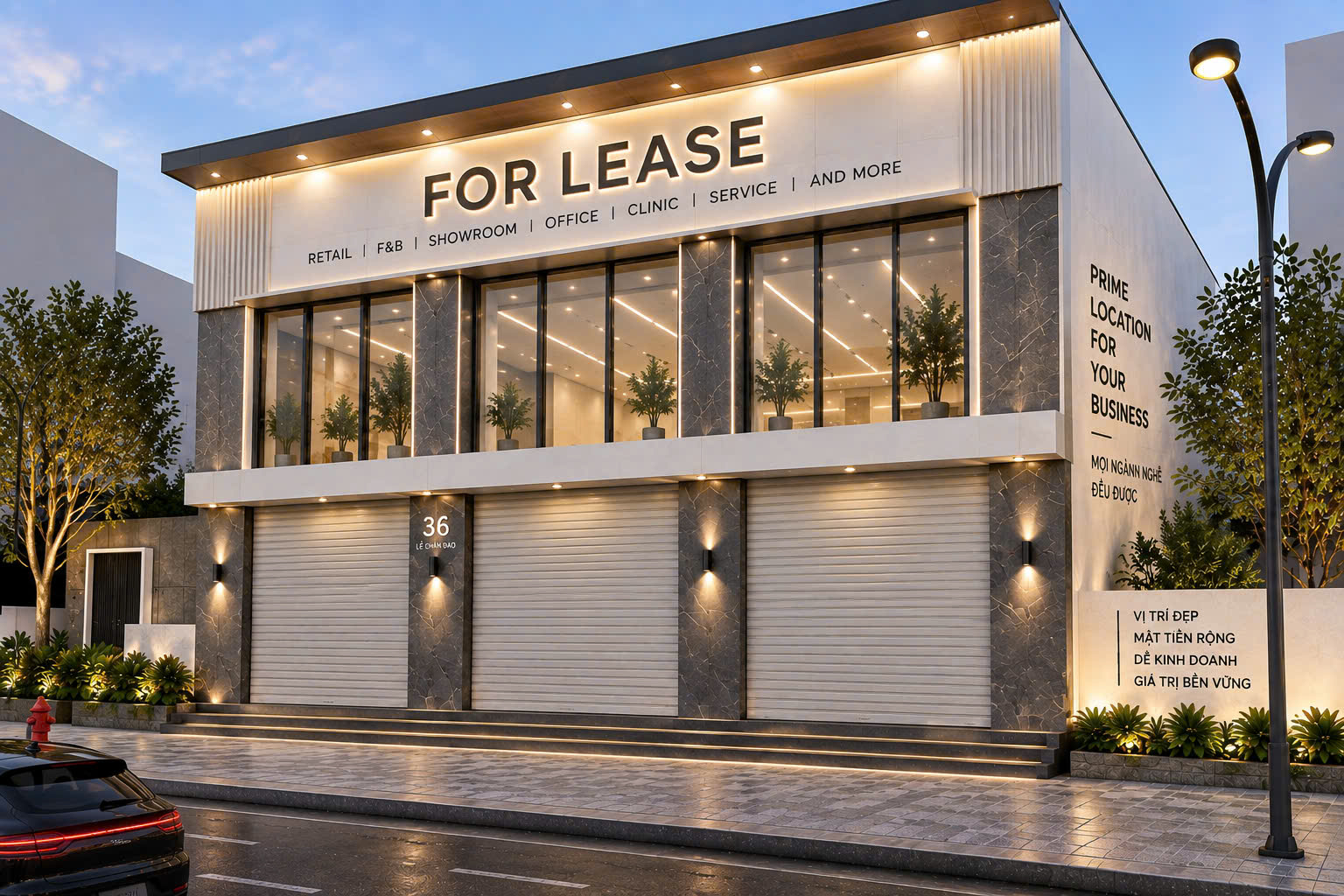 CHO THUÊ SHOWROOM/MẶT BẰNG KINH DOANH – NGANG 15M – 780M² SÀN – LÊ QUANG ĐẠO – 100 TRIỆU/THÁNG 16010904