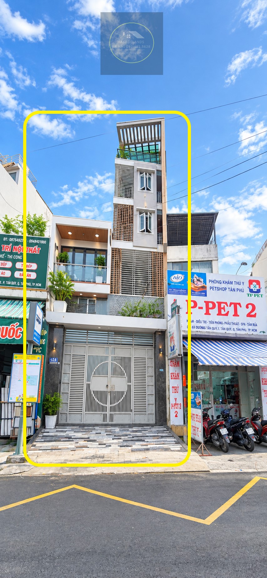 Cho thuê TOÀN NHÀ Mặt Tiền Tân Kỳ Tân Quý 128m², 7TẦNG-GẦN AEON, CẠNH TRƯỜNG HỌC 16011027