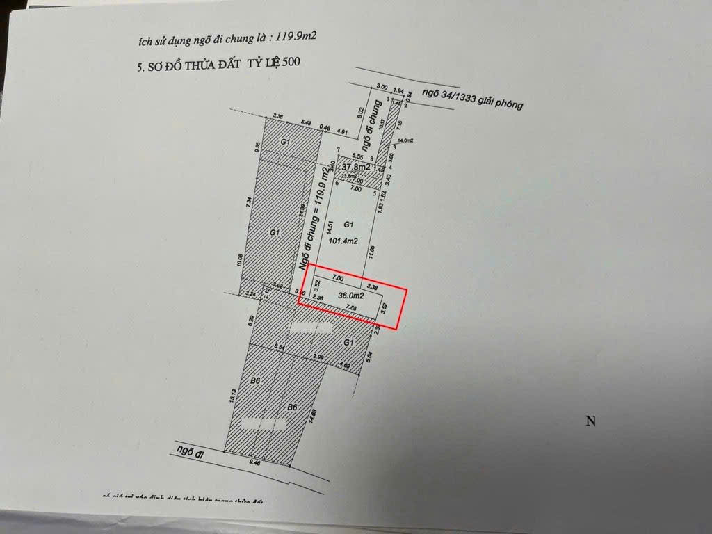 Bùi Huy Bích 36m² 2 Tầng - Nhà Mới Xây - Ô Tô Vào Đường Rộng 16011169