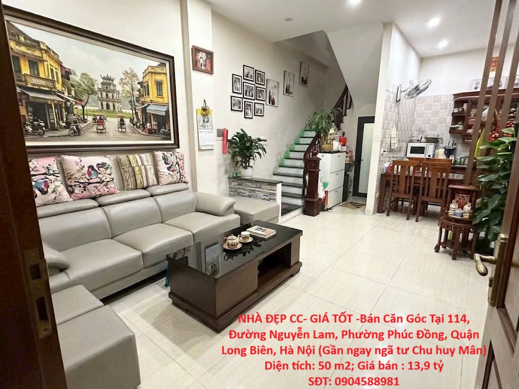 NHÀ ĐẸP CC- GIÁ TỐT -Bán Căn Góc Tại 114, Đường Nguyễn Lam, Phường Phúc Đồng, Quận Long Biên, Hà 16011206
