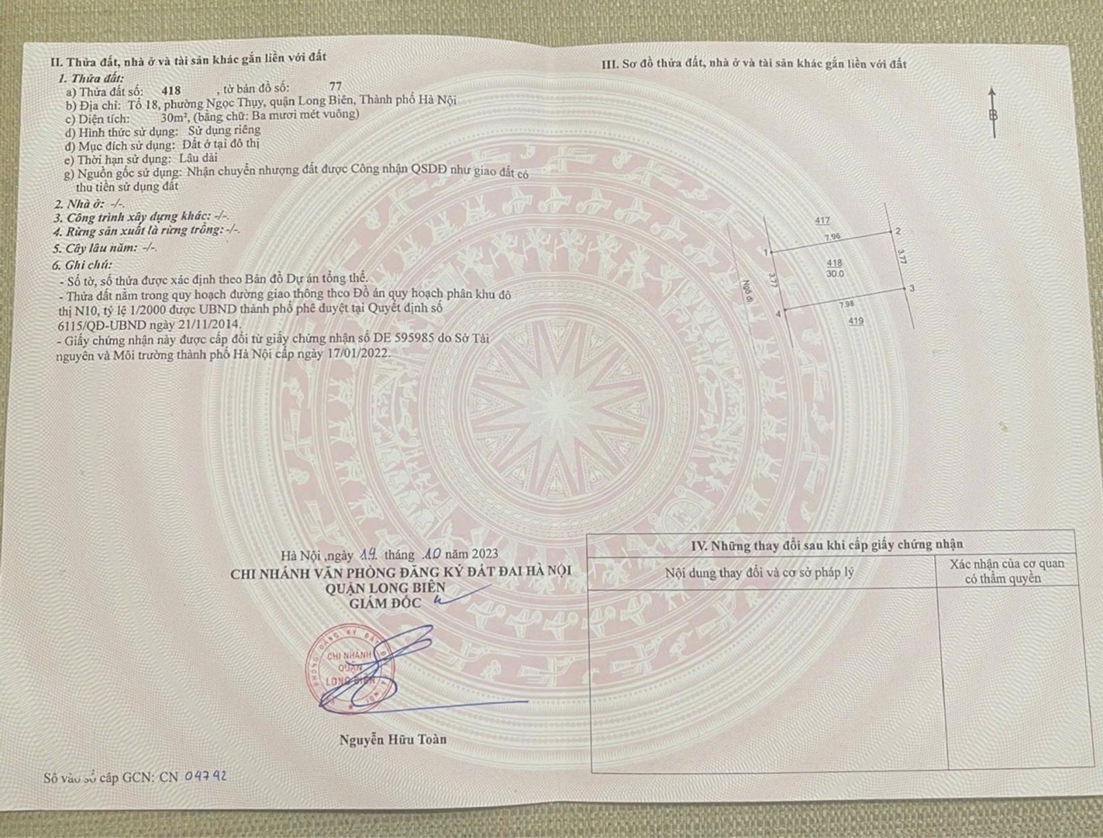 Nhà Ngọc Thụy 5 tầng 4.9 tỷ 30m gần ô tô,ngõ nông,sổ đỏ 16011490