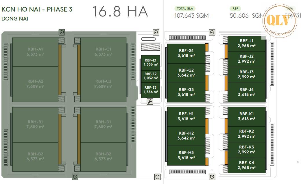 Cho thuê cụm nhà xưởng quy mô lớn KCN Bình Dương 107.643m² 16011654