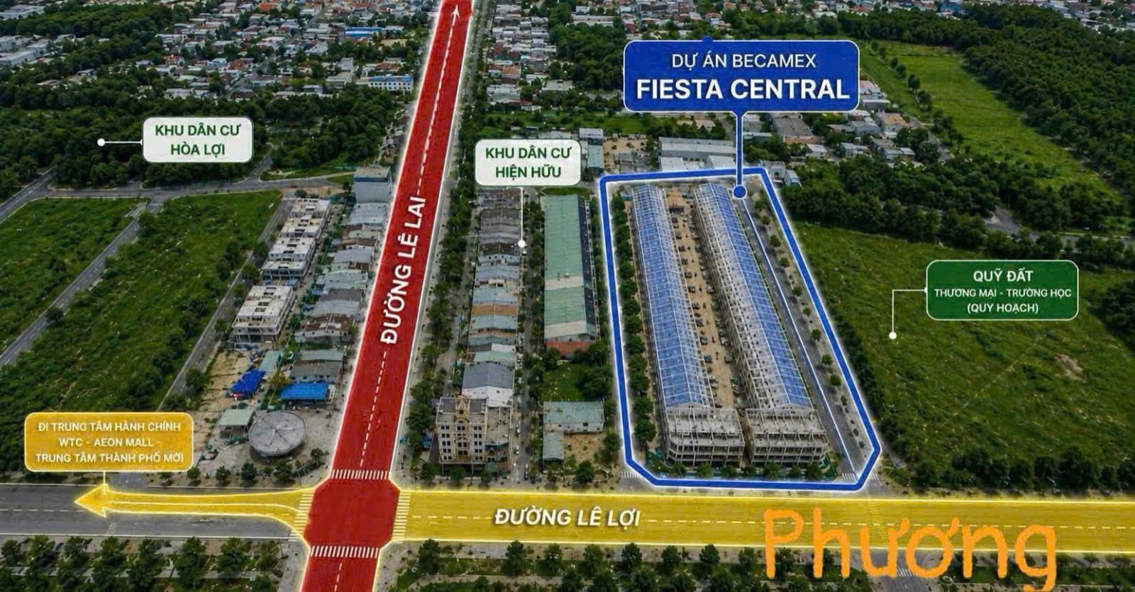 Bán Nhà Phố Fiesta Central Bình Dương - 2 Mặt Tiền -  Trả Trước 1.380 Tỉ Nhận Nhà 16011668