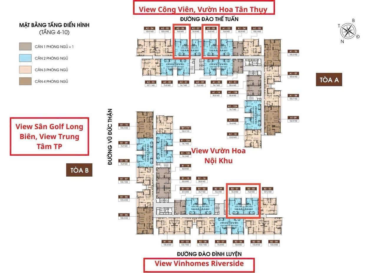 Chính chủ bán CH Long Biên Central 2PN. View công viên, bể bơi, giá gốc CĐT 16011671