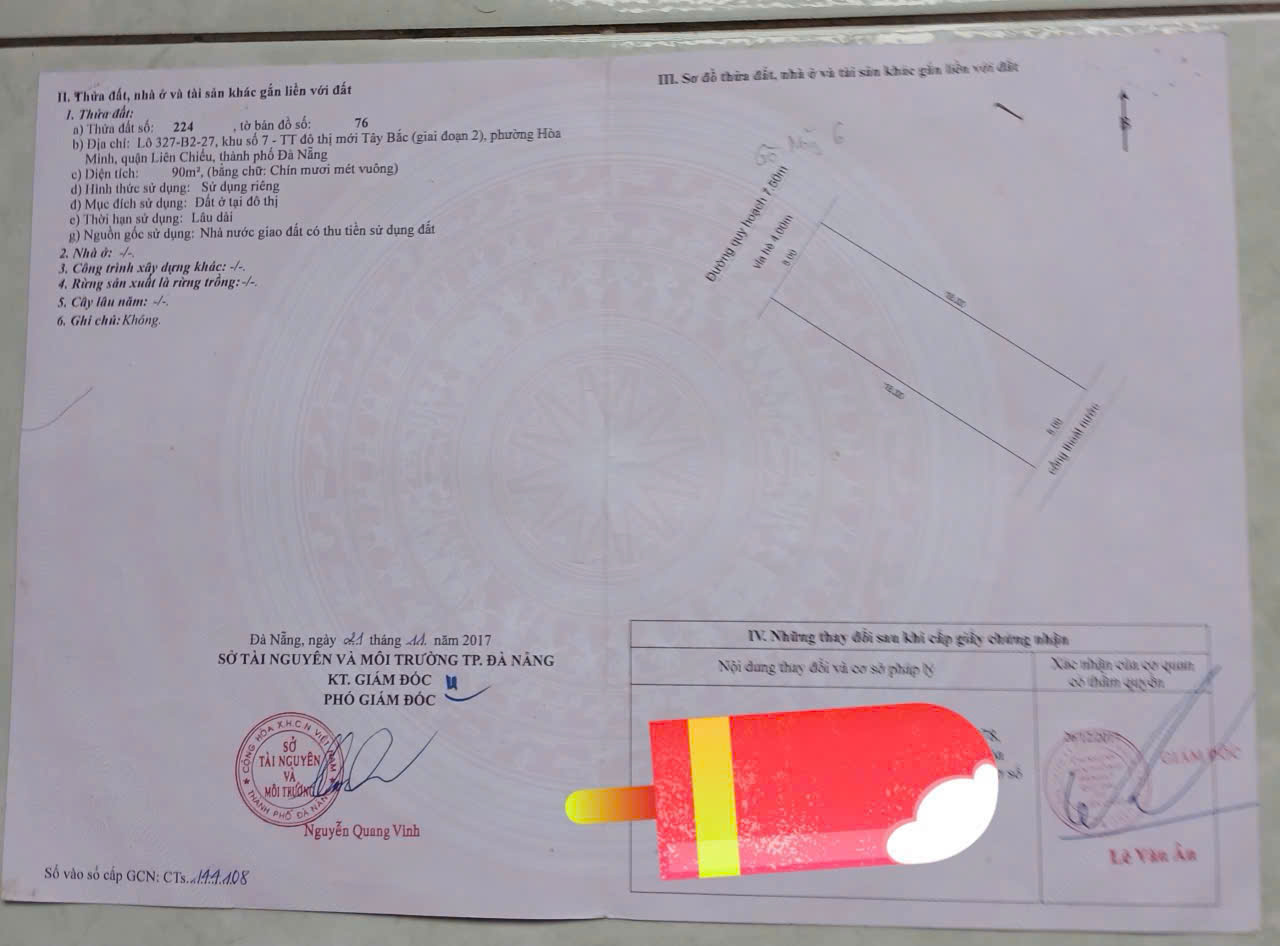 🔴Cần bán lô đất MT Cần bán lô đất MT Hòa Phú 9 (Gò Nảy 6 cũ) 16011692