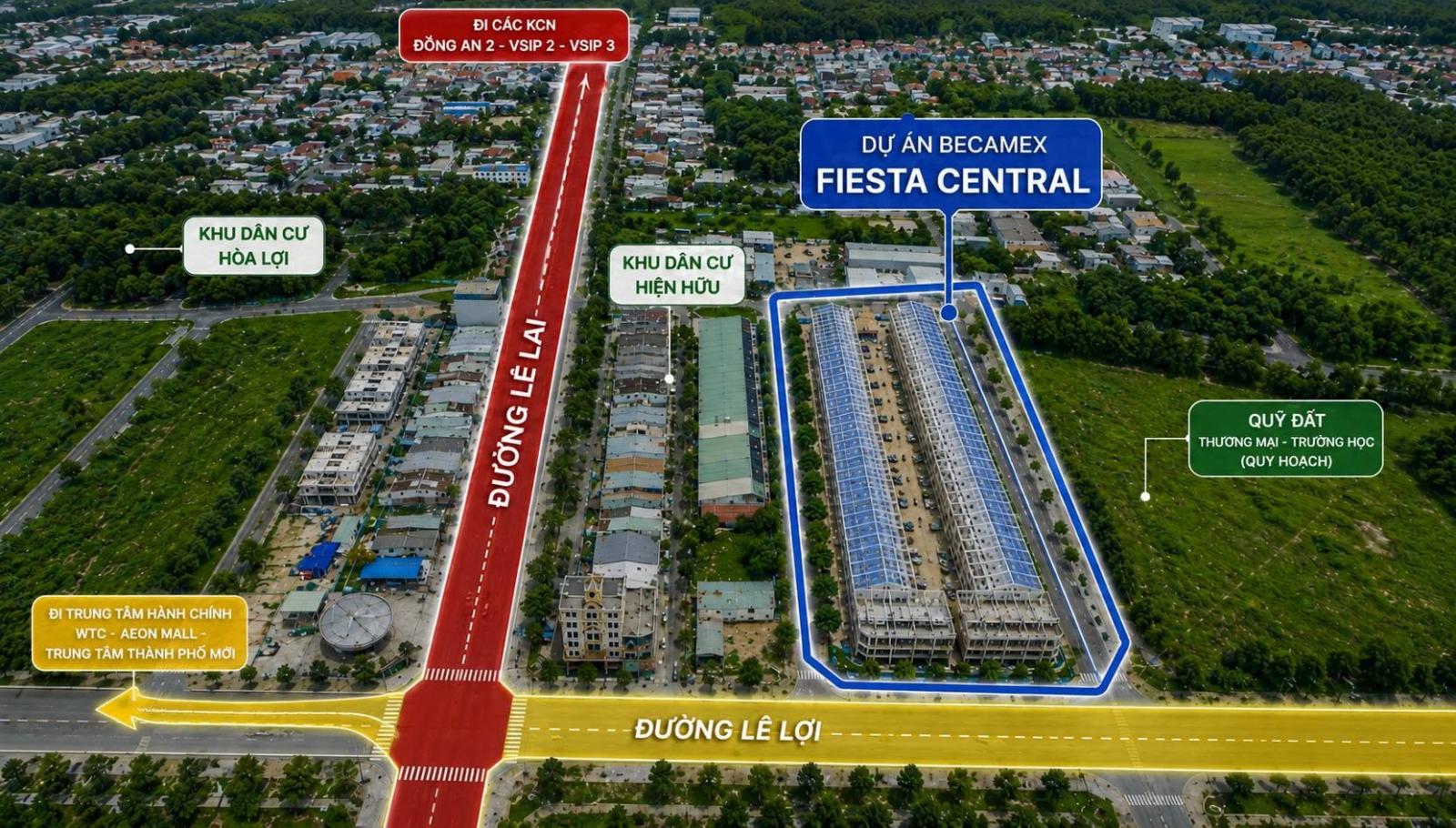 FIESTA CENTRAL – NHÀ PHỐ 2 MẶT TIỀN KHAN HIẾM TẠI TRUNG TÂM THÀNH PHỐ MỚI BÌNH DƯƠNG 4,6 tỷ/căn 16011697