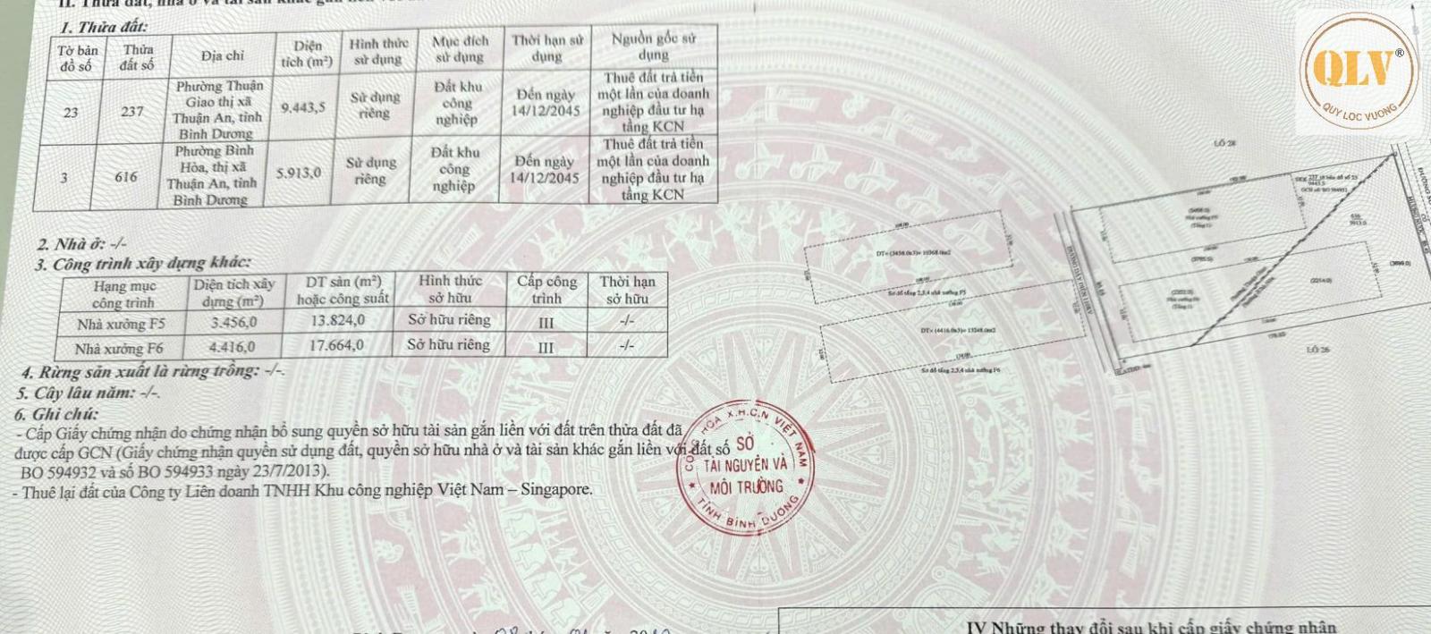 Bán nhà xưởng KCN VSIP I – 15.328m² 16011755