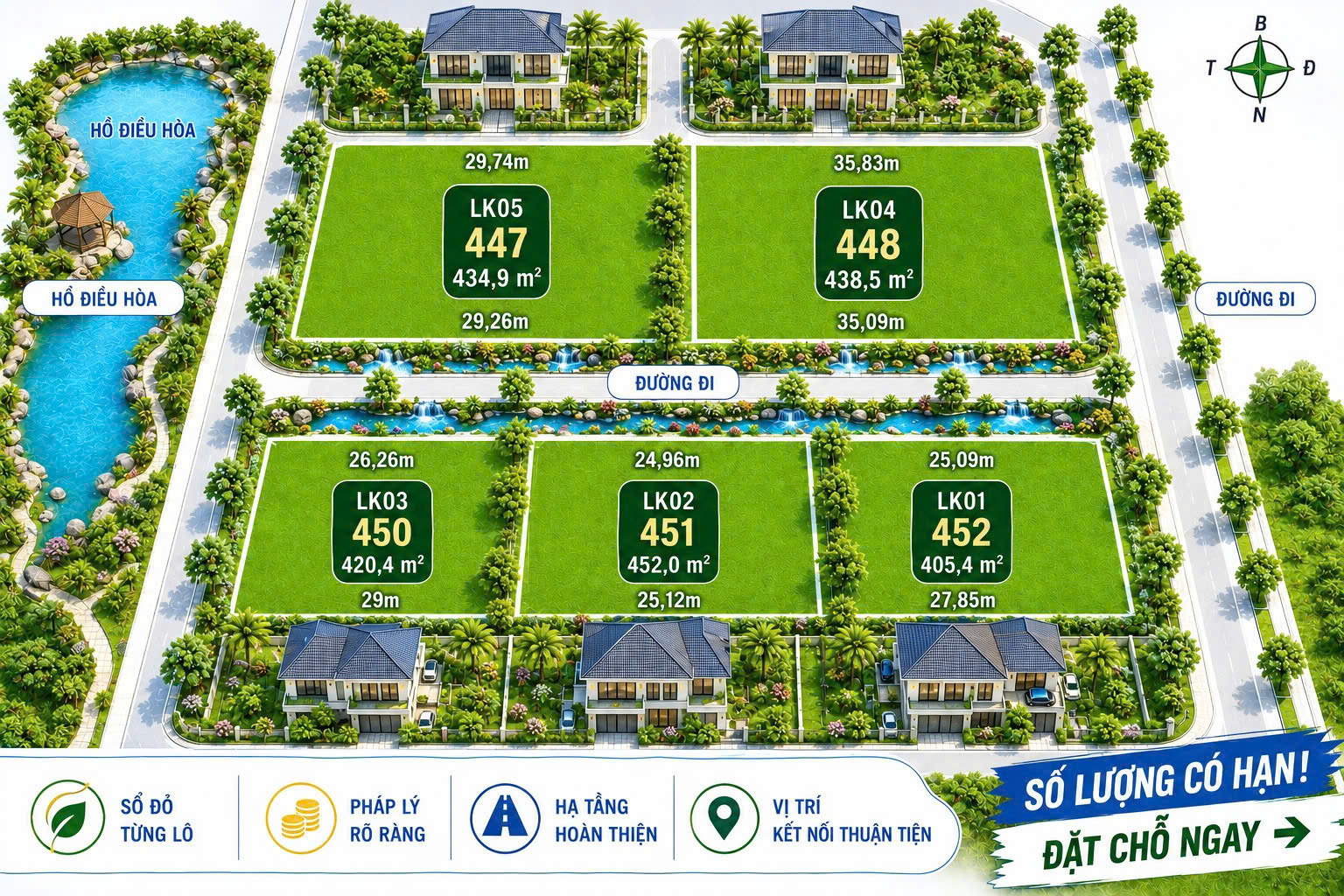 Đất Nghỉ dưỡng 452m / giá chỉ 4Tr/m sẵn pháp lý ký trong ngày 16011830