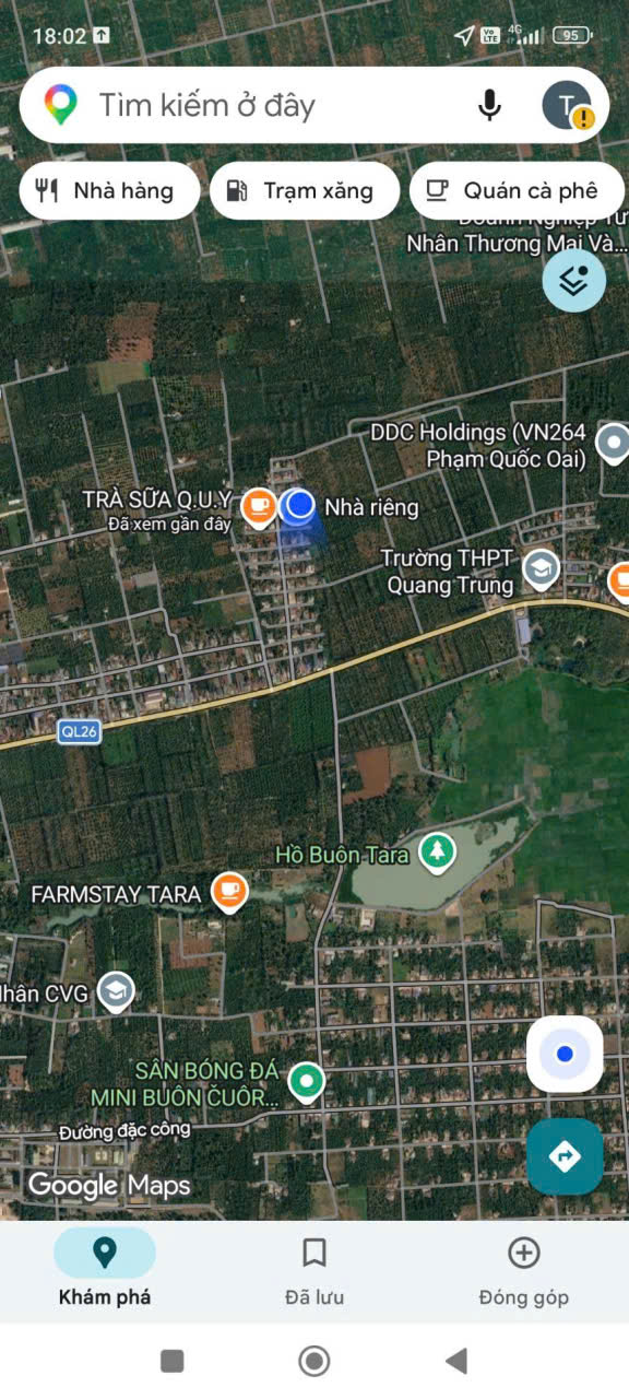 Chính chủ cần bán nhanh lô đất 2 mặt tiền, có sẵn nhà kiên cố, gần Quốc lộ 26 16011972