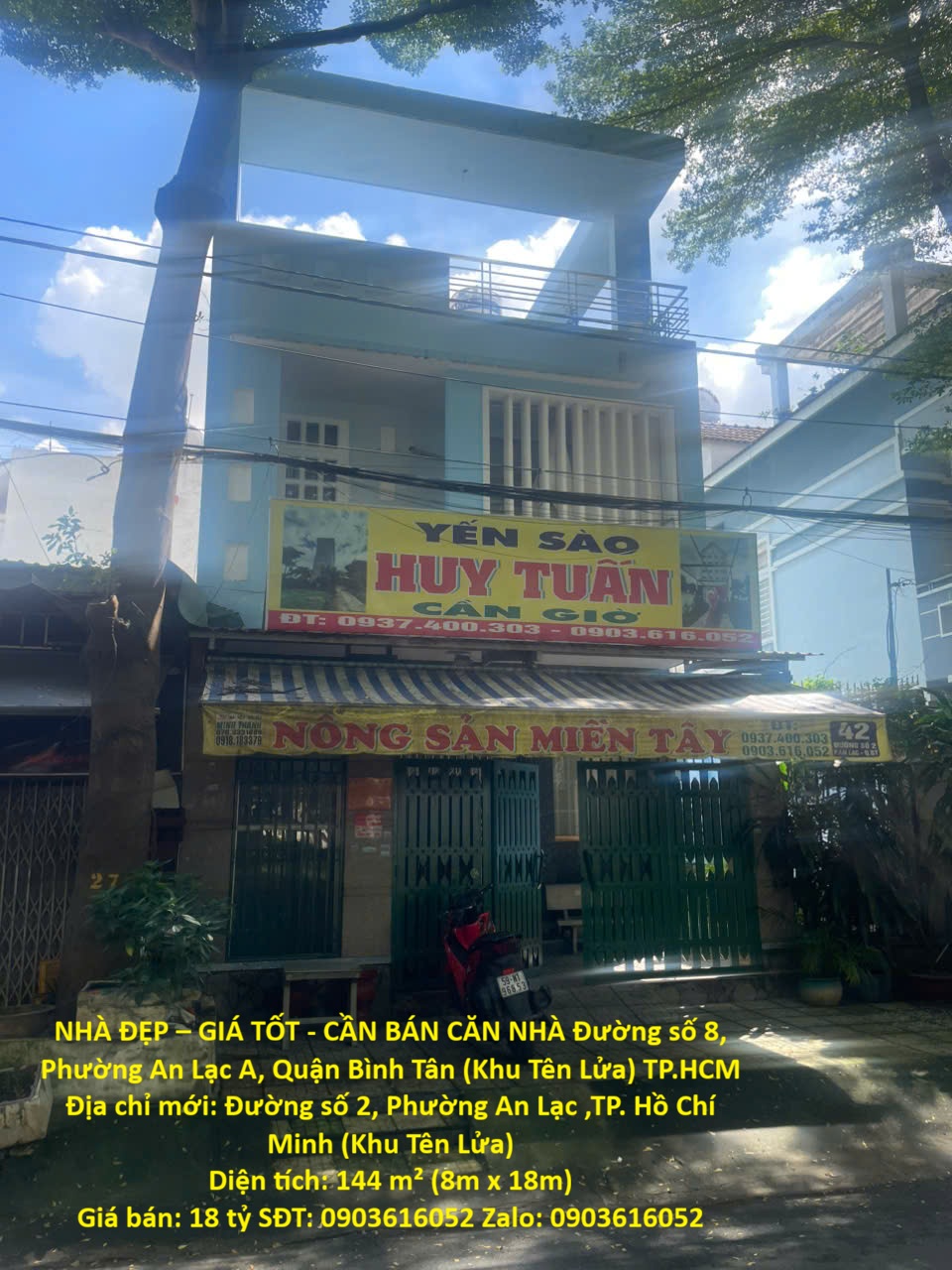 NHÀ ĐẸP – GIÁ TỐT - CẦN BÁN CĂN NHÀ Đường số 8, Phường An Lạc A, Quận Bình Tân (Khu Tên Lửa) TP.HCM 16012006